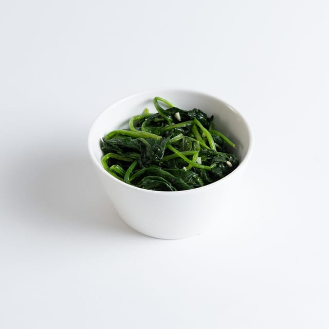 Sautéed spinach.