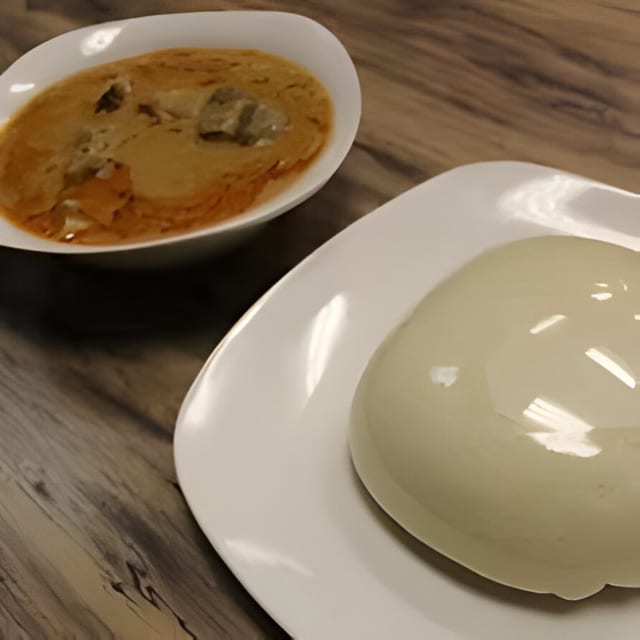 Pounded yam.