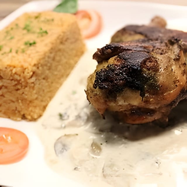 Poulet roti.